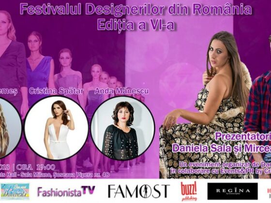 Festivalul Designerilor din Romania editia a VI-a va fi prezentat de artistul Mircea Eremia impreuna cu organizatoarea evenimentului, Daniela Sala.