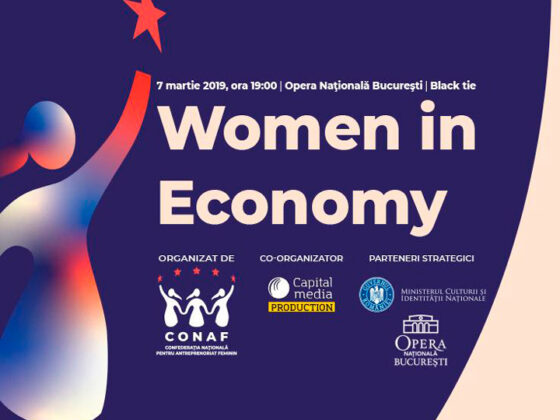 Evenimentul este organizat de CONAF, Confederatia Nationala pentru Antreprenoriat Feminin alaturi de Capital Media Production.