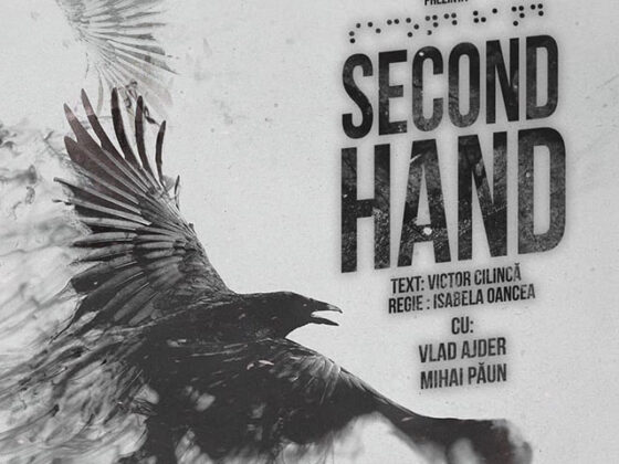 "Second Hand" este un spectacol intens, egal dozat cu emotie, cinism si duiosie, care pune in lumina legatura a doua caractere total opuse.