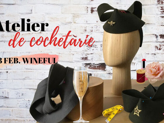 Atelierul de cochetarie va fi coordonat de Corina Leca, care va va ghida pas cu pas pentru realizarea unui fascinator din fetru pe parcursul zilei.